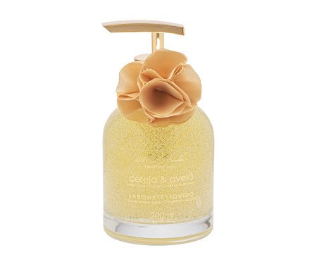 Sabonete Luxo Cereja e Avelã com Glitter Dourado - 200ml | Westwing