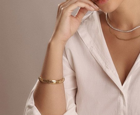 Bracelete Liso Banho Ouro - 18K | Westwing