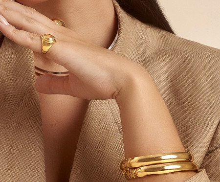 Bracelete Liso Banho Ouro - 18K | Westwing