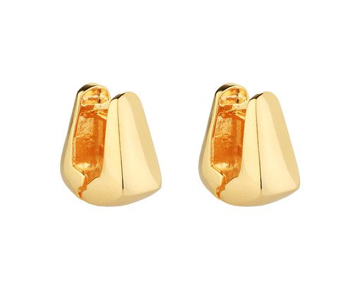 Argola Triangular Banho de Ouro - 18K, Colorido | WestwingNow