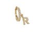 Piercing Falso Pingente de Letra R Cravejado e Banho de Ouro, Colorido | WestwingNow