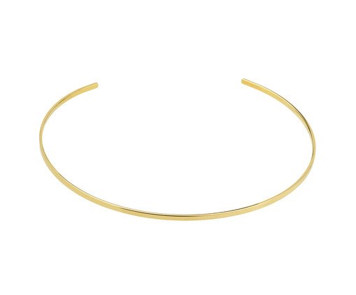 Choker Regulável Metal Banho de Ouro 18K, Colorido | WestwingNow