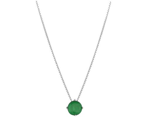 Colar Ponto de Luz Luxo Esmeralda Fusion, Colorido | WestwingNow
