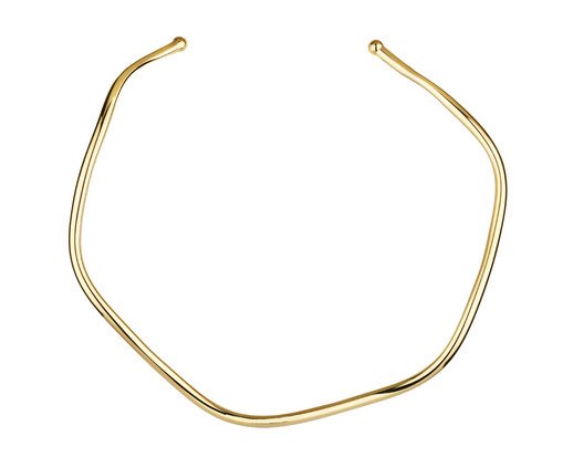 Gargantilha Curve Banho Ouro - 18K, Colorido | WestwingNow