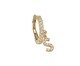 Piercing Falso Pingente de Letra S Cravejado e Banho de Ouro, Colorido | WestwingNow