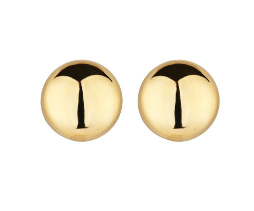Brinco Meia Esfera Semijoia Ouro - 18K, Colorido | WestwingNow