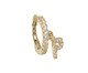 Piercing Falso Pingente de Letra P Cravejado e Banho de Ouro, Colorido | WestwingNow