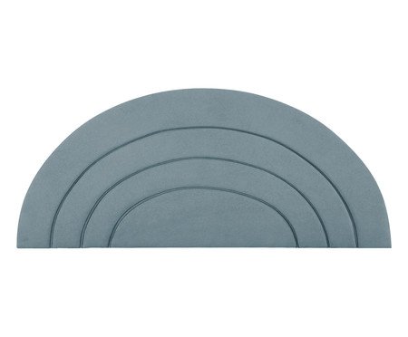 Cabeceira em Boucle Aveludado Arco Azul | Westwing