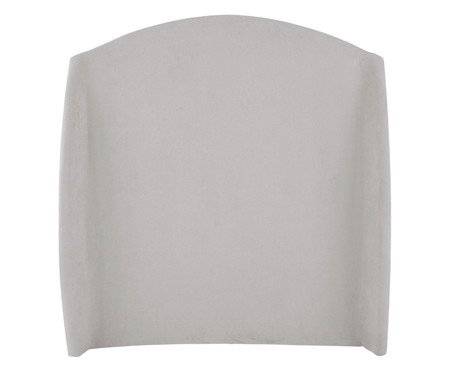 Cabeceira em Boucle Aveludado Smooth Cinza | Westwing