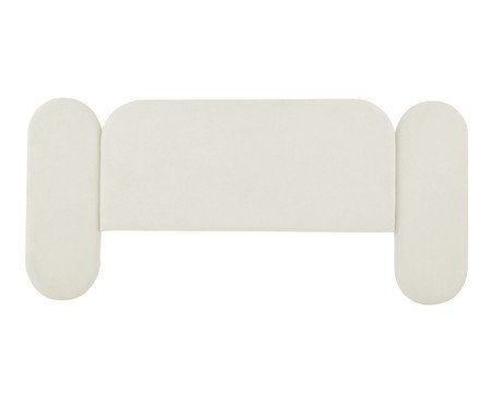 Cabeceira em Boucle Aveludado Arco Embrace OffWhite | Westwing