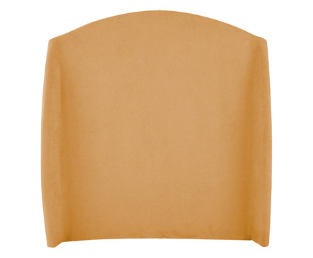 Cabeceira em Boucle Aveludado Smooth Amarelo Ocre