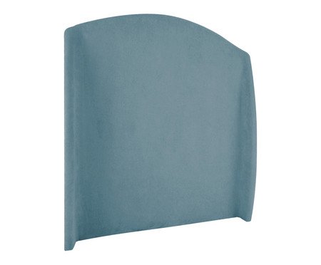 Cabeceira em Boucle Aveludado Smooth Azul | Westwing