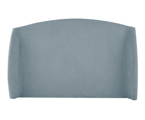 Cabeceira em Boucle Aveludado Smooth Azul, blue | WestwingNow