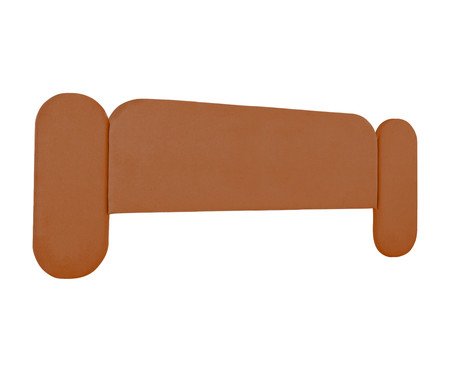 Cabeceira em Boucle Aveludado Arco Embrace Terracota | Westwing