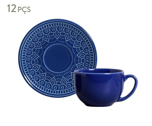 Jogo de Xícaras para Chá  Agra - 06 Pessoas, Azul | WestwingNow