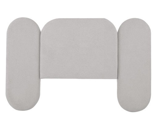 Cabeceira em Boucle Aveludado Arco Embrace Cinza, grey | WestwingNow