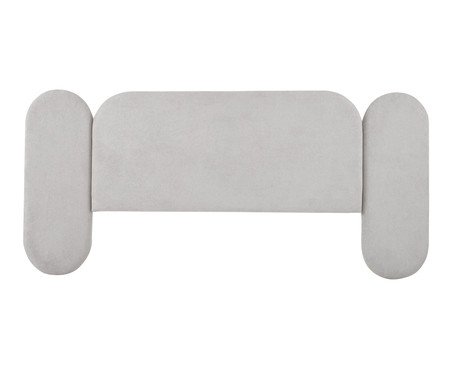 Cabeceira em Boucle Aveludado Arco Embrace Cinza