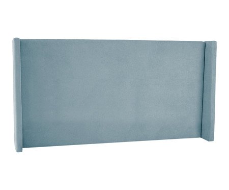 Cabeceira em Boucle Aveludado Classic Azul | Westwing