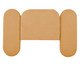 Cabeceira em Boucle Aveludado Arco Embrace Amarelo Ocre, Ambar | WestwingNow
