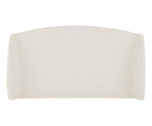 Cabeceira em Boucle Aveludado Smooth OffWhite, OffWhite | WestwingNow