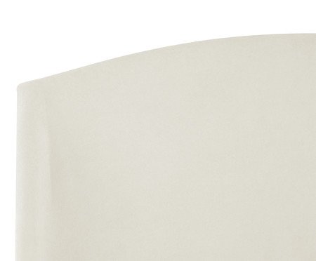 Cabeceira em Boucle Aveludado Smooth OffWhite | Westwing