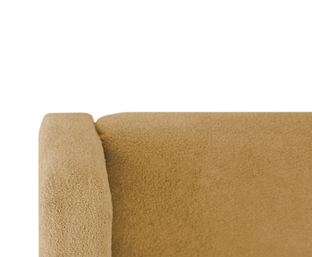 Cabeceira em Boucle Aveludado Classic Amarelo Ocre | Westwing