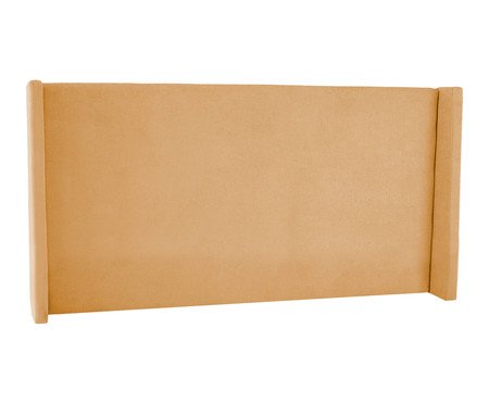 Cabeceira em Boucle Aveludado Classic Amarelo Ocre | Westwing