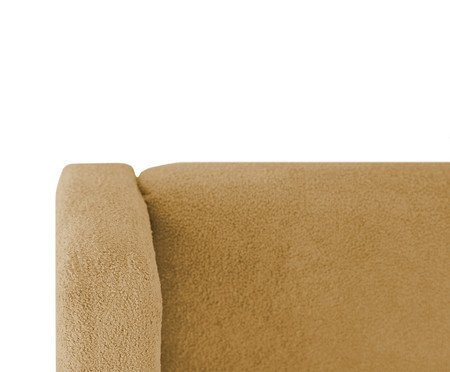 Cabeceira em Boucle Aveludado Classic Amarelo Ocre | Westwing