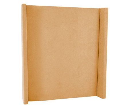 Cabeceira em Boucle Aveludado Classic Amarelo Ocre | Westwing