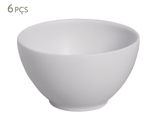 Jogo de Bowls em Cerâmica Stoneware Vit - Off White, Bege | WestwingNow