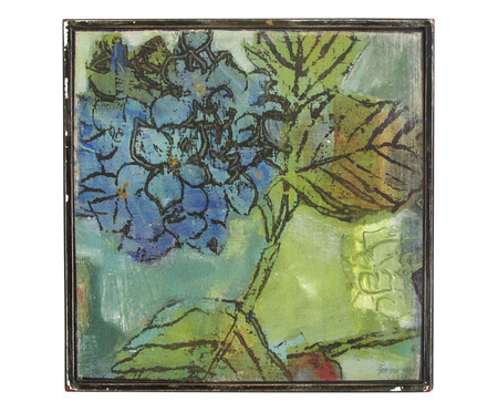 Quadro Verde Flores II