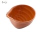 Jogo de Bowls em Cerâmica Ocean Canela - Laranja, Laranja | WestwingNow