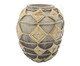 Vaso em Cerâmica e Rattan Bikini Cinza, Cinza | WestwingNow