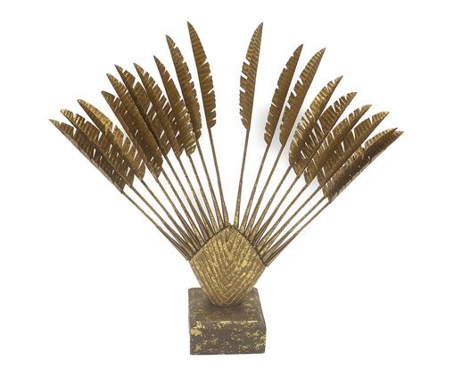 Palmeira Fileira em Metal e Resina Dourado, Dourado | WestwingNow