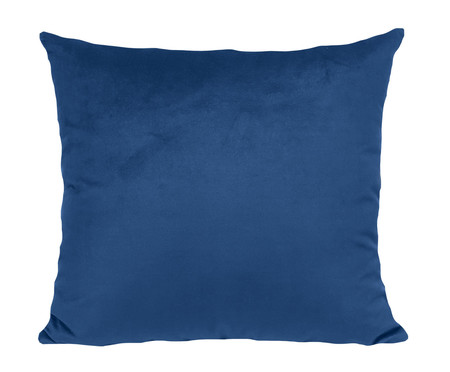 Almofada em Veludo Soft Liso Classic Blue