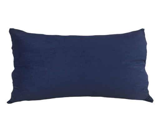 Almofada Canny em Veludo Soft Liso Azul, Azul | WestwingNow