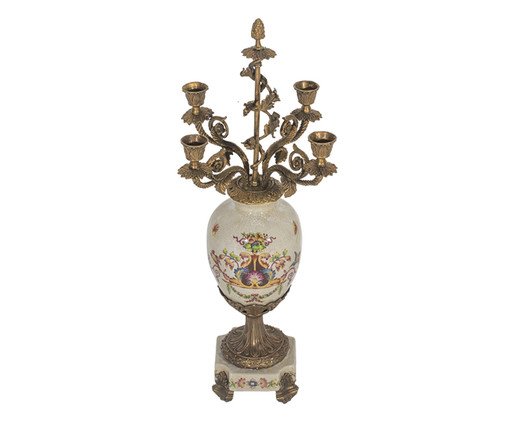 Castiçal em Porcelana Motif, Natural | WestwingNow