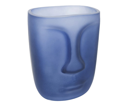 Vaso Pequeno em Vidro Azul, Azul | WestwingNow