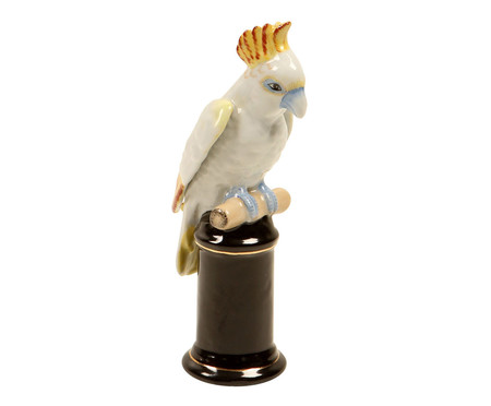 Adorno em Porcelana Cacatua Kakadu