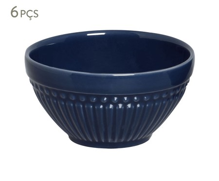 Jogo de Bowls em Cerâmica Roma Deep - Azul