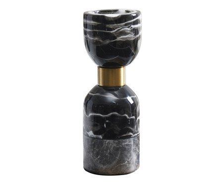 Castiçal Mármore Cinza | Westwing