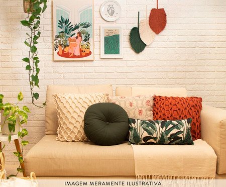 Almofada Baguete Folhagem | Westwing