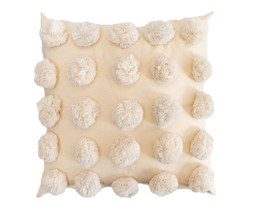 Almofada Pompons Handmade Creme, Natural | WestwingNow