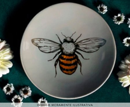 Prato Decorativo em Porcelana Bee | Westwing