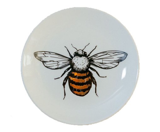 Prato Decorativo em Porcelana Bee, white | WestwingNow