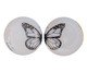 Jogo de Pratos Decorativos em Porcelana Papillon, white | WestwingNow