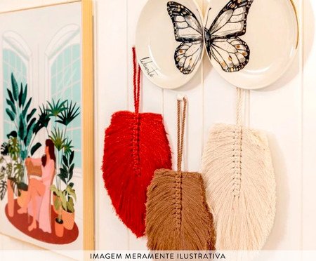 Jogo de Pratos Decorativos em Porcelana Papillon | Westwing