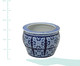 Cachepot em Porcelana Malka - Azul e Branco, Branco, Azul | WestwingNow