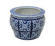 Cachepot em Porcelana Malka - Azul e Branco, Branco, Azul | WestwingNow
