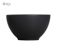 Jogo de Bowls em Cerâmica Stoneware - Preto Fosco | WestwingNow